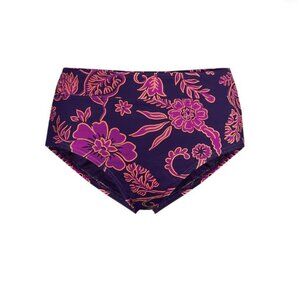 Women's High Waisted Bikini Bottoms Tummy Control - Size: 10 Long - NWT